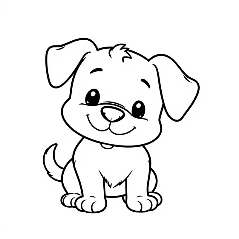 Dog Coloring Page