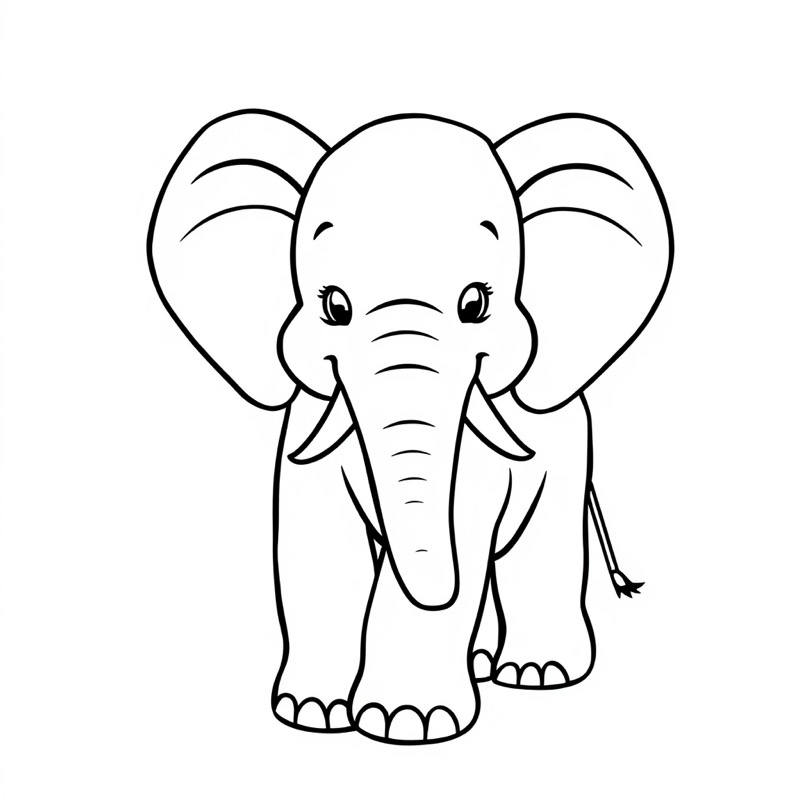 Elephant Coloring Page
