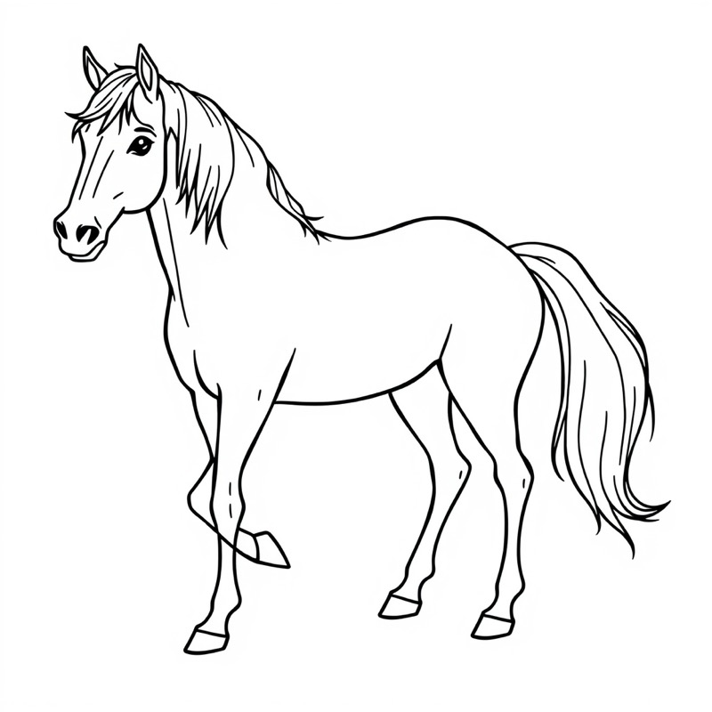 Horse Coloring Page