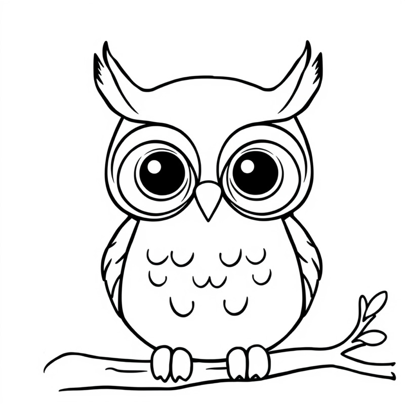 Owl Coloring Page