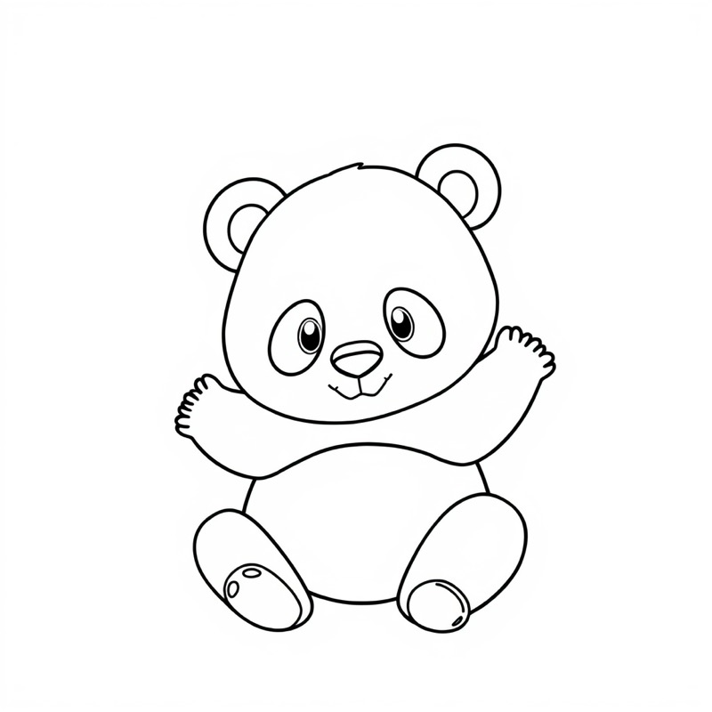 Panda Coloring Page