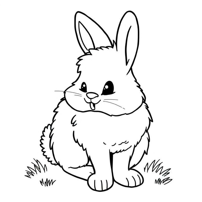 Rabbit Coloring Page