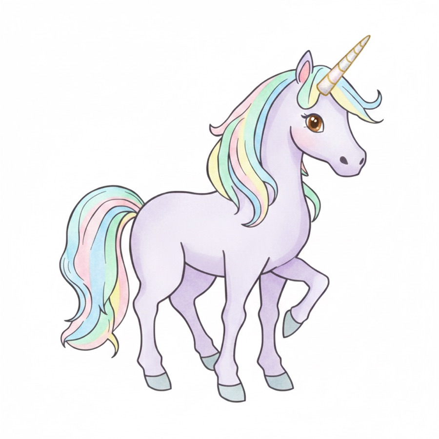 Watercolor — unicorn