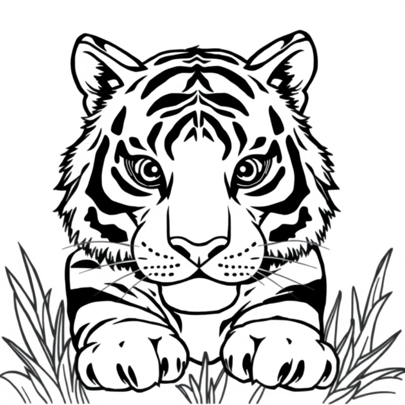 Tiger Coloring Page